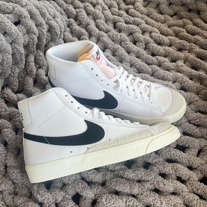 Black and white Nike blazers